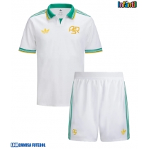 Camisa de Futebol AS Roma Equipamento Alternativo Infantil 2025-26 Manga Curta (+ Calças curtas)